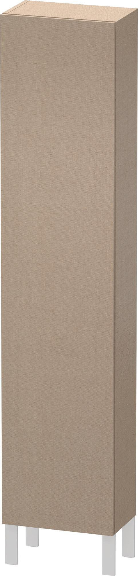 Duravit Hochschrank L-Cube 243x400x1760mm, 1 Tür links, Leinen – Wandhängend mit Soft-Close