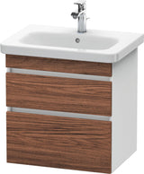 DURAVIT DuraStyle Waschtischunterbau wandhängend 580 mm mit 2 Schubkästen, weiß matt