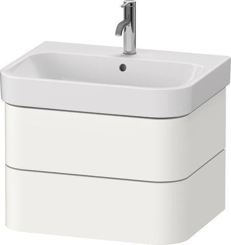 Duravit Waschtischunterbau Happy D.2 Plus 625 mm taupe supermatt mit Tip-On-Technik