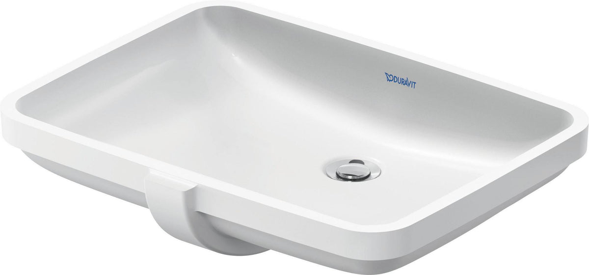 DURAVIT Duravit No.1 Einbauwaschtisch 525 mm weiß ohne Hahnloch mit Überlauf