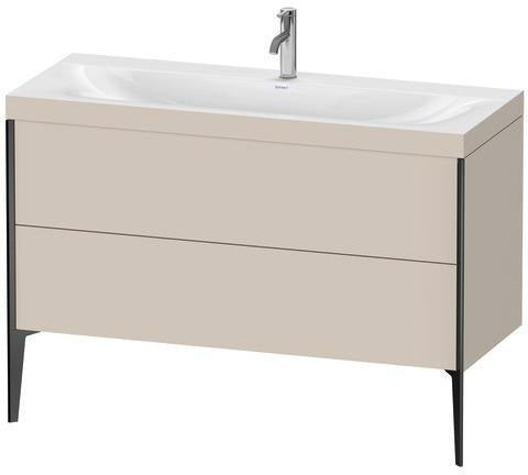 Duravit Möbelwaschtischset XVIU 1200x480mm Chaos mit Unterbau und Raumsparsiphon