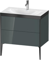 Duravit XViu c-bonded Waschtischset bodenstehend 800 mm mit 2 Auszügen, Push-Open und Soft-Close
