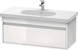 DURAVIT Ketho Waschtischunterbau 1000 mm wandhängend, 1 Auszug, weiß matt – mit Soft-Close