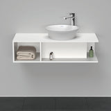 DURAVIT D-Neo Waschtischunterbau wandhängend 800 mm betongrau matt, Becken rechts, 1 offenes Fach