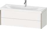 DURAVIT XViu c-bonded Waschtischset 1200 mm wandhängend mit 2 Schubkästen – Weiß