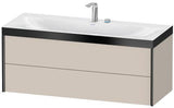 Duravit Möbelwaschtischset XViu 1200x480mm mit Unterbau, 2 Schubkästen, Ahorn mitte