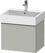 DURAVIT D-Neo Waschtischunterbau 584 mm wandhängend mit 1 Auszug, Griff Bronze, Weiß Matt