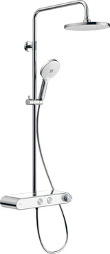 DURAVIT Duschsystem Shower Systems Shelf 1050 MinusFlow Brausethermostat Chrom Weiß Hochglanz