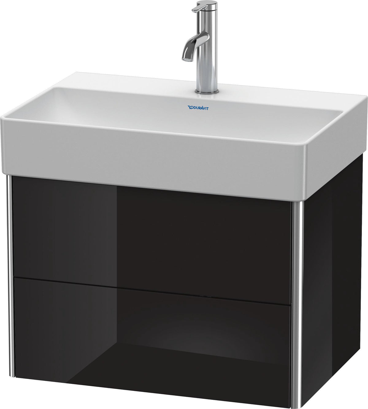 Duravit XSquare Waschtischunterbau 584 mm, 2 Schubkästen, Betongrau Matt, wandhängend
