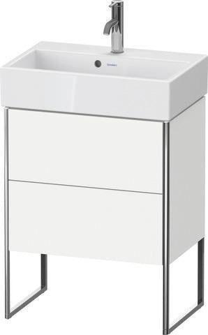 Duravit XSquare Waschtischunterbau 584x731x390mm mit Fußgestell und Höhenausgleich, s-matt ES Ahorn