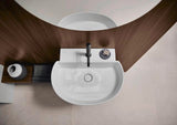 DURAVIT Balcoon Waschtisch 600x480 mm mit Überlauf, Hahnloch und Halbsäule in Weiß