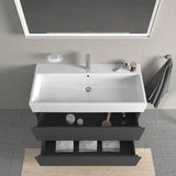 DURAVIT L-Cube Waschtischunterbau 984 mm, 2 Schubkästen, Weiß Matt, Wandmontage