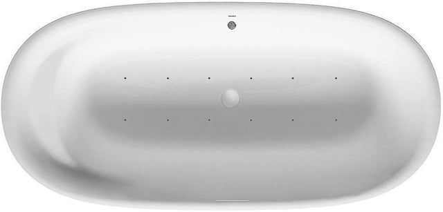 DURAVIT Cape Cod Whirlwanne 1855x885 mm freistehend mit Air-System, 1 Rückenschräge, Weiß Matt