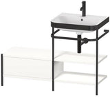 Duravit Waschtischset Happy D.2 Plus 1200x490mm ein Hahnloch taupe supermatt