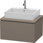 flannel grey seidenmatt / Mitteldichte Faserplatte (MDF) / 1 Auszug
