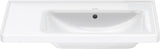 Duravit D-Neo Waschtisch 800 mm weiß mit WonderGliss, Becken rechts, Wandmontage