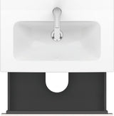 Duravit L-Cube Waschtischunterbau 620 mm Weiß Matt mit 2 Schubkästen und Tip-On Technik