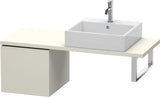 Duravit L-Cube Konsolenunterschrank 420 mm flannel grey hochglanz mit Tip-on-Technik