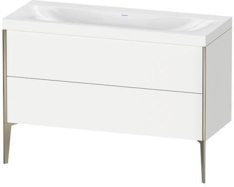 Duravit Möbelwaschtischset XVIU 1200x480mm Chaos mit Unterbau und Raumsparsiphon