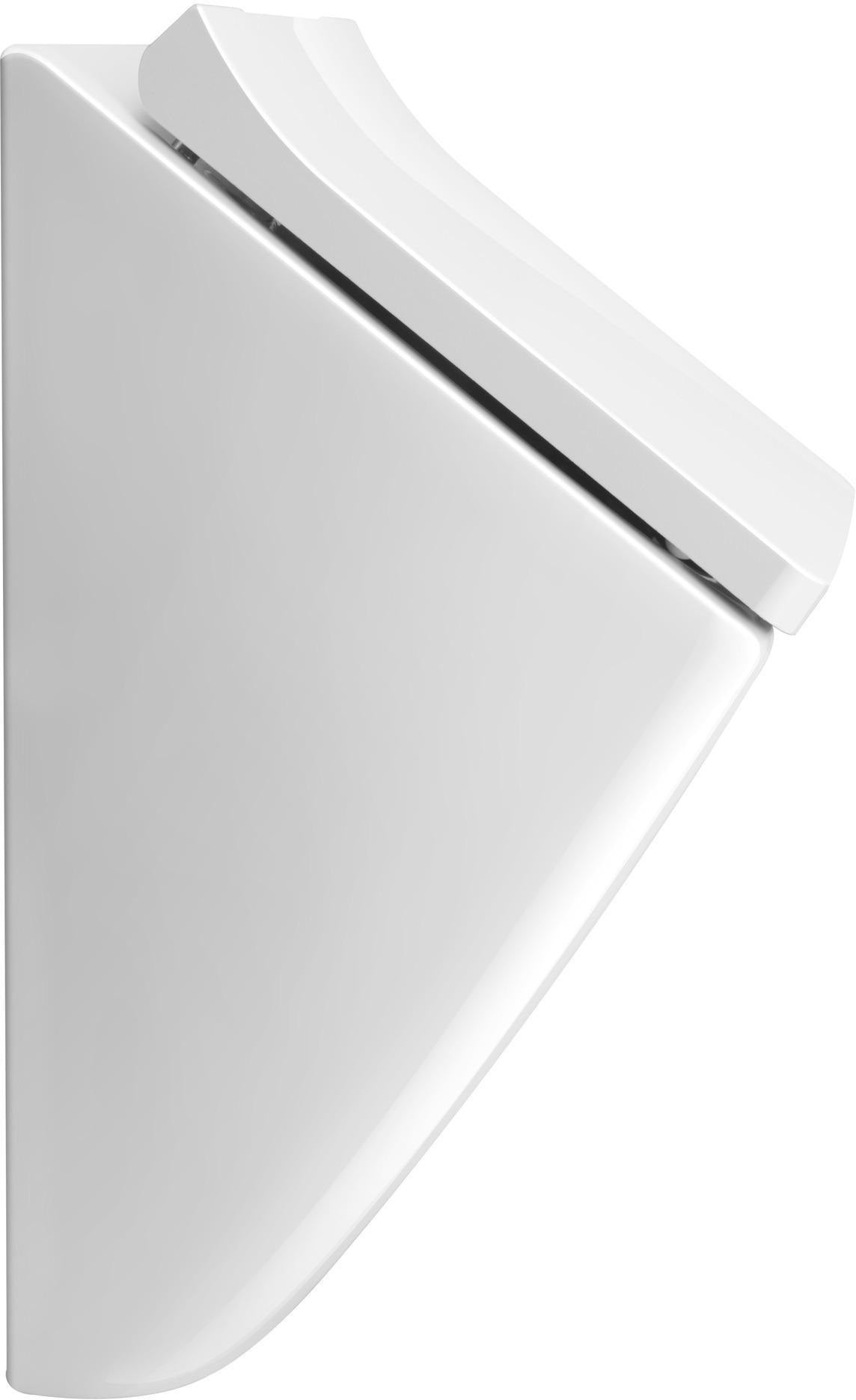 DURAVIT Urinal Viu mit Spüldüse weiß, rimless, Zulauf von hinten, für Deckel