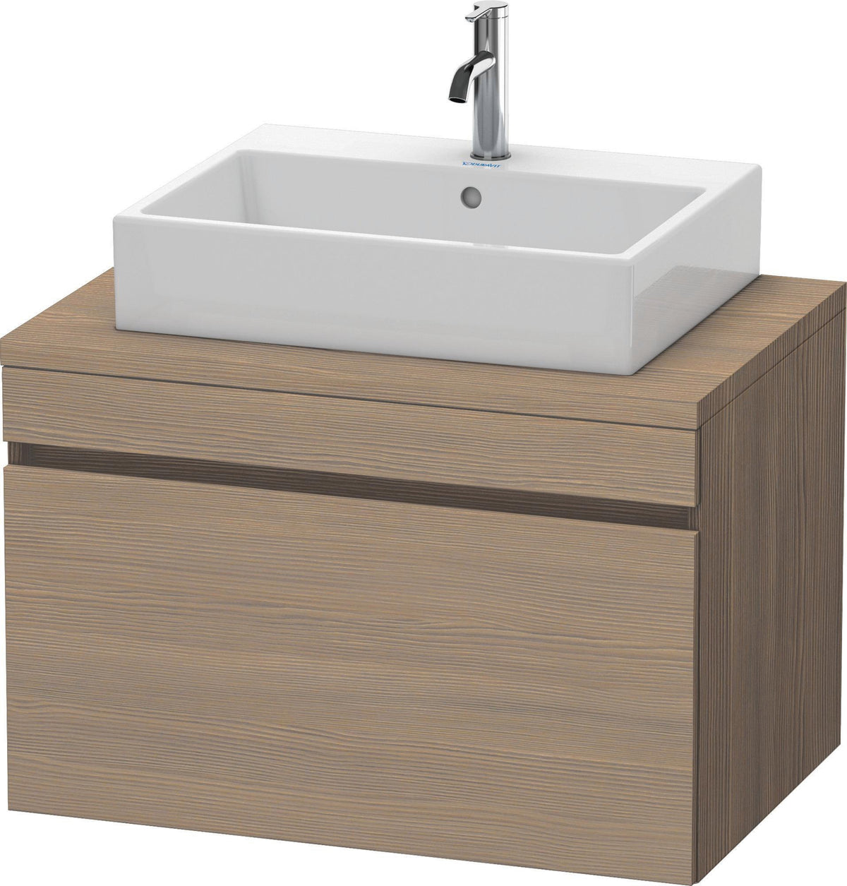 DURAVIT DuraStyle Konsolenunterschrank 800 mm Eiche Terra/Weiß Matt mit 1 Auszug