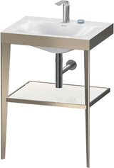 DURAVIT XViu c-bonded Waschtischset 600 mm champagner matt apricot pearl