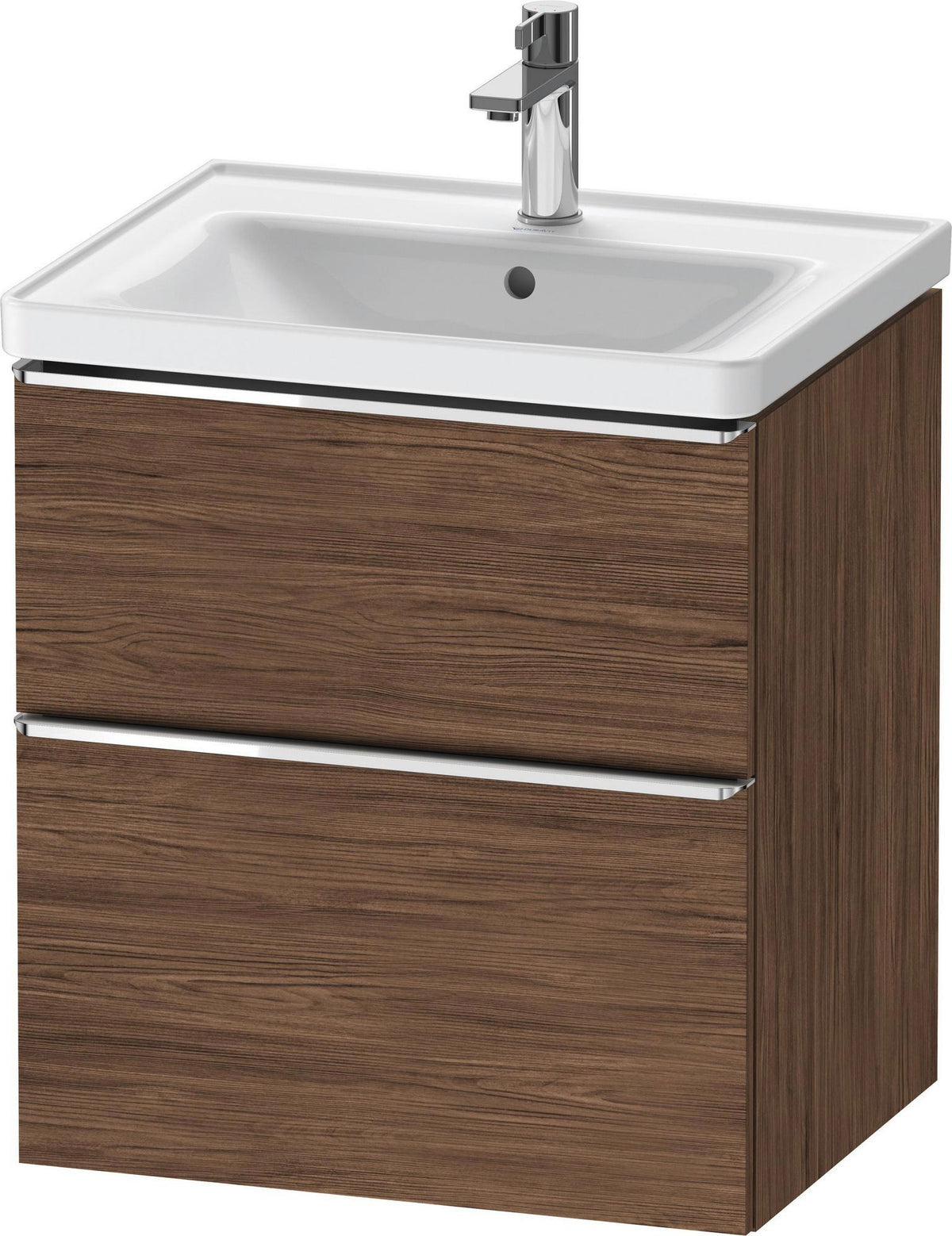 Duravit D-Neo Waschtischunterbau 584 mm betongrau matt mit Auszug und Schubkasten