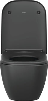 DURAVIT WC-Sitz Happy D.2 Anthrazit matt mit Absenkautomatik und Edelstahl-Scharnieren