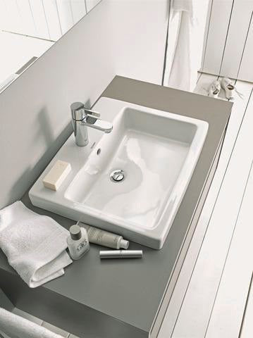 DURAVIT Einbauwaschtisch Vero 500 mm weiß mit Überlauf und 1 Hahnloch