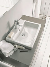 DURAVIT Einbauwaschtisch Vero 500 mm weiß mit Überlauf und 1 Hahnloch