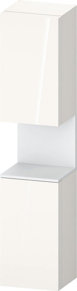 DURAVIT Qatego Hochschrank 400x360x1760mm, 2 Türen, Eiche Schwarz Matt – Wandhängend