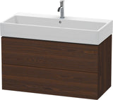 DURAVIT L-Cube Waschtischunterbau 984 mm, 2 Schubkästen, Weiß Matt, Wandmontage