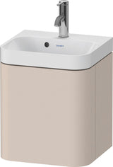 Duravit Happy D.2 c-shaped Waschtisch-Set wandhängend, 1 Tür links, Taupe