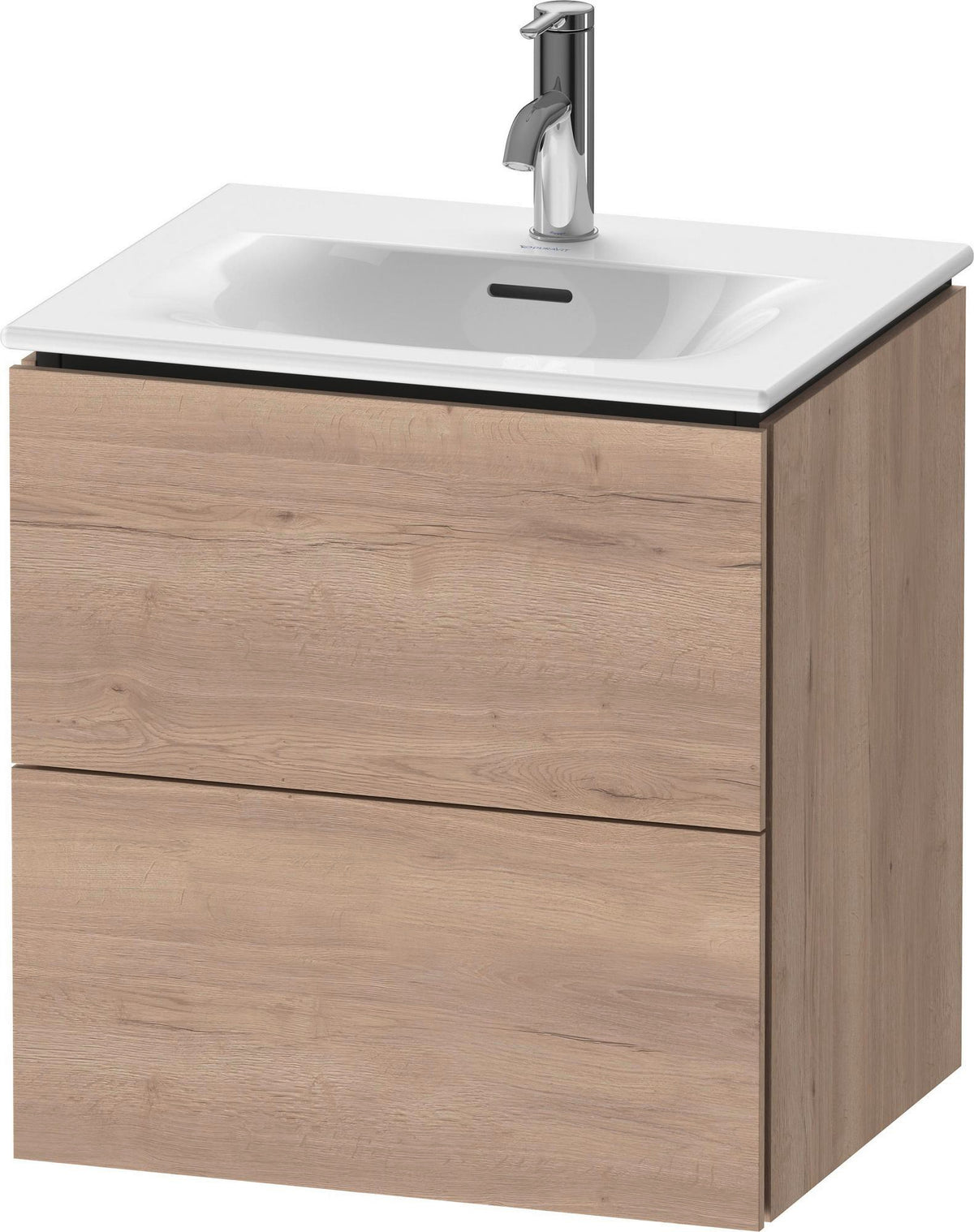 DURAVIT L-Cube Waschtischunterbau 520 mm weiß matt – 2 Schubkästen, wandhängend