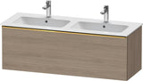 Duravit D-Neo Waschtischunterbau 1280 mm Eiche Terra Matt mit Bronze-Griff und Soft-Close