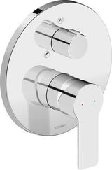 Duravit D-Code 2.0 Einhebel-Wannenmischer Unterputz Keramikmischsystem Schwarz Matt