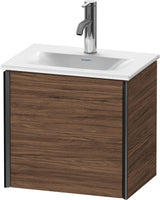 DURAVIT XViu Waschtischunterbau wandhängend, 1 Tür, Nussbaum dunkel, 397x430x310 mm, rechts