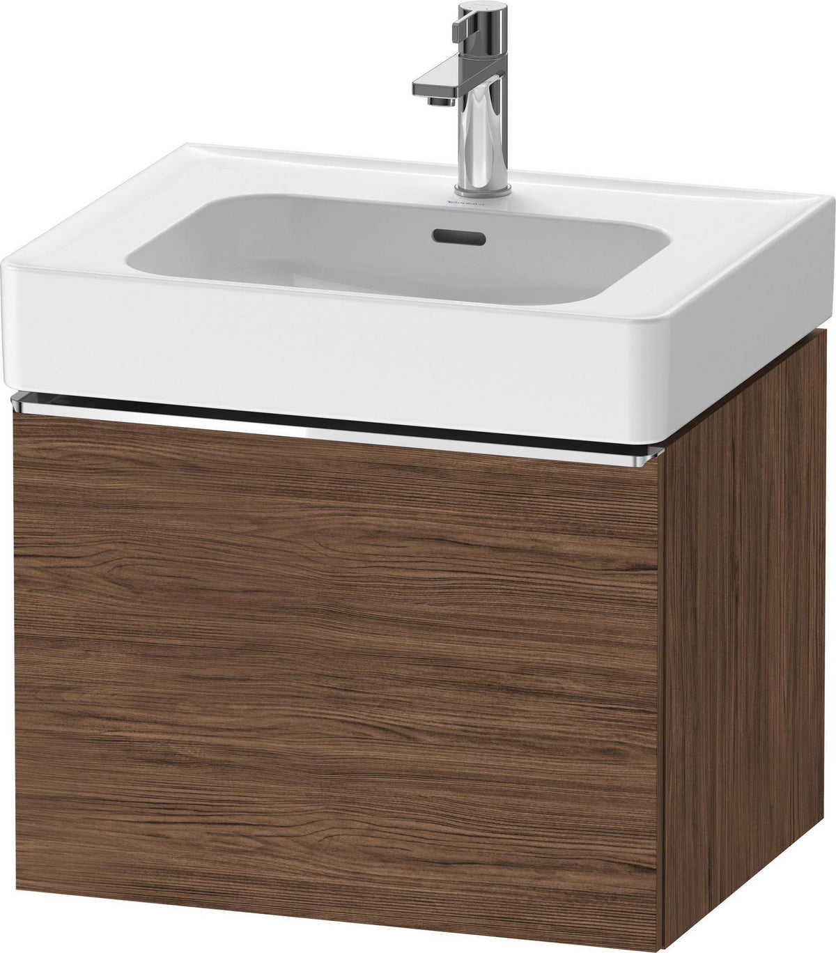 DURAVIT D-Neo Waschtischunterbau 584 mm Eiche Schwarz Matt mit Bronze Griff