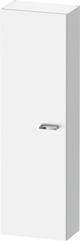 DURAVIT XBase Halbhochschrank 400 mm weiß matt, Anschlag links, mit Soft-Close und 4 Glasböden