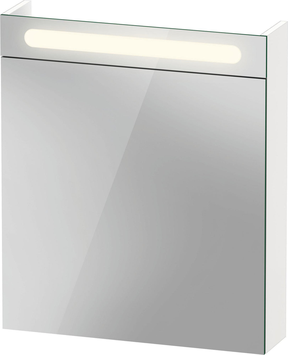 Duravit No.1 Spiegelschrank 700x600x148mm mit LED-Beleuchtung, Front- und Innenspiegel, links
