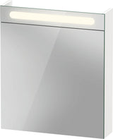 Duravit No.1 Spiegelschrank 700x600x148mm mit LED-Beleuchtung, Front- und Innenspiegel, links