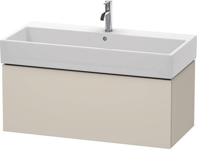 Duravit L-Cube Waschtischunterbau 984 mm taupe supermatt mit Tip-On-Technik