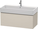 Duravit L-Cube Waschtischunterbau 984 mm taupe supermatt mit Tip-On-Technik