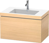 Duravit L-Cube c-bonded Waschtischset 800 mm Mediterrane Eiche mit Vero Air Waschtisch