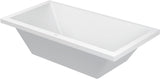 DURAVIT Starck Badewanne 1800x900 mm Einbau 2 Rückenschrägen Weiß