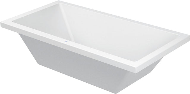 DURAVIT Starck Badewanne 1800x900 mm Einbau 2 Rückenschrägen Weiß