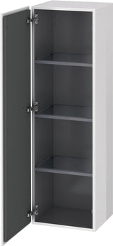 Duravit Halbhochschrank L-Cube 363x400x1320mm 1 Tür links, Amerikanisch Nussbaum