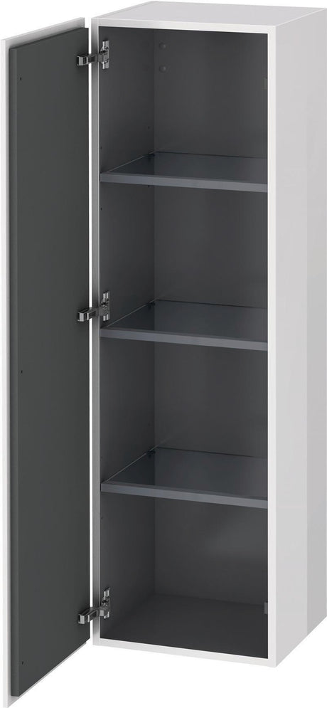 Duravit Halbhochschrank L-Cube 363x400x1320mm 1 Tür links, Amerikanisch Nussbaum