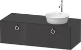 DURAVIT White Tulip Waschtischunterbau 1300 mm wandhängend, 1 Auszug, weiß seidenmatt