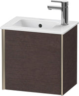 DURAVIT XViu Waschtischunterbau wandhängend 410 mm Eiche rechts – 1 Tür mit Tip-On-Technik